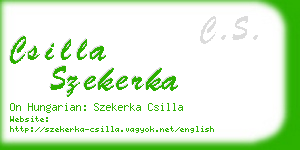 csilla szekerka business card